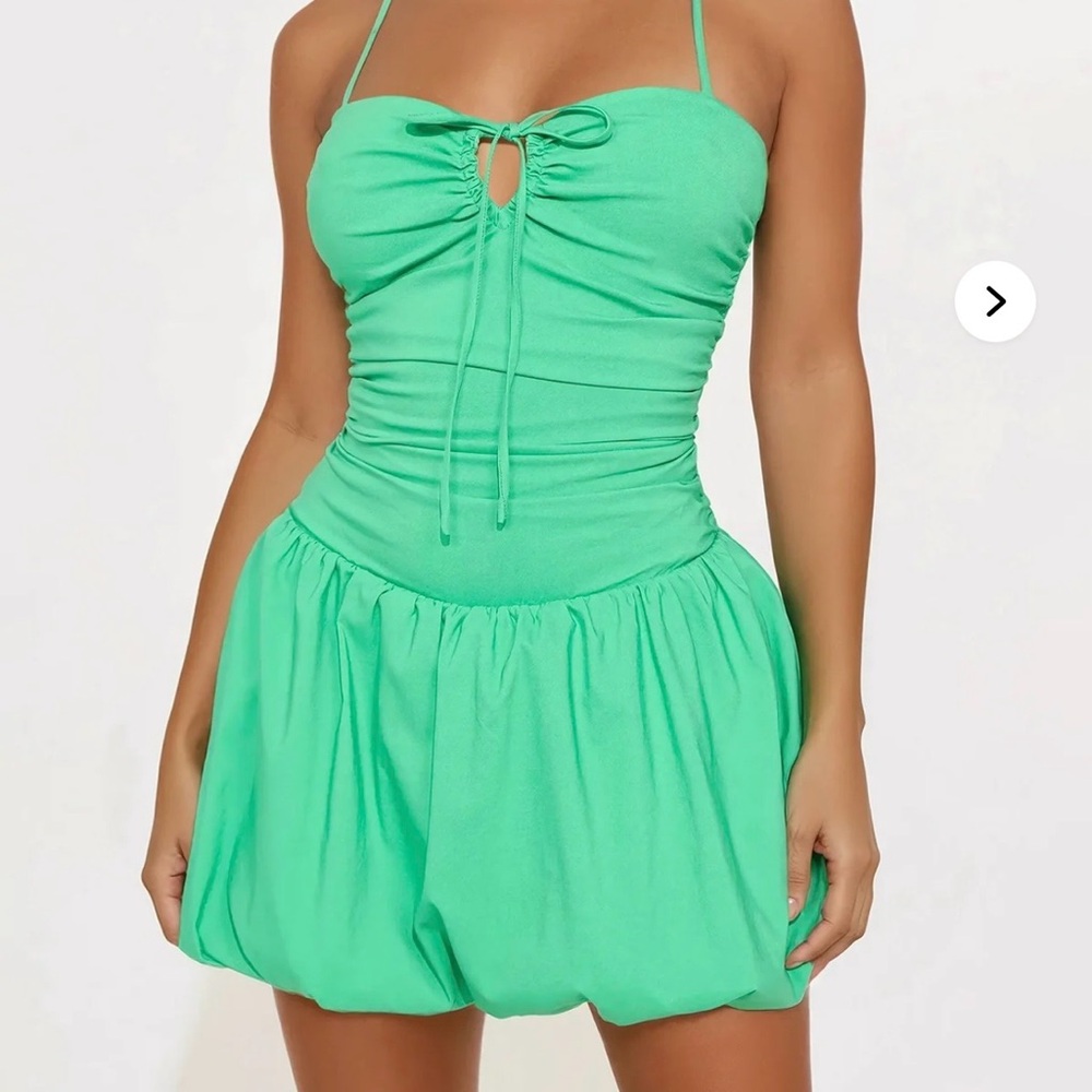 FashionNova Green Romper